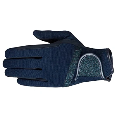 Imagen de PFIFF 102777 Glamour Guante de equitación, Color Azul Oscuro 8
