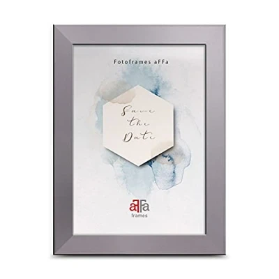 Imagen de aFFa frames Hekla Marco de fotos MDF (9 x 13 cm), color plateado