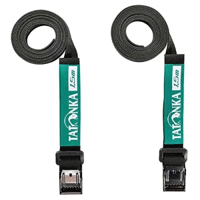 Imagen de Tatonka Unisex Adulto Easy Strap 18 mm/1,50 m par Correas Negro, 150 cm