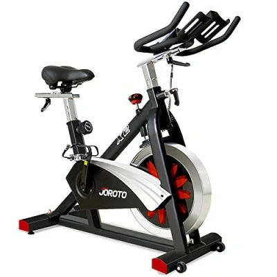 Imagen de JOROTO X2PRO Bicicleta Estática con Bluetooth y Disco Inercia 16kg, de Ciclismo Interior Resistencia Magnética Legible, Soporte para Tableta Pantalla LCD, peso máx 150kg