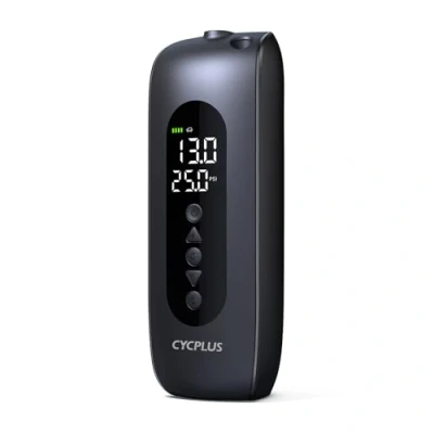 Imagen de CYCPLUS Inflador de neumáticos, compresor aire portátil sin cables 150PSI con pantalla LED dual, inflado rápido 2X para autos, bicicletas, neumáticos moto y pelotas. Tipo uso dual AL2