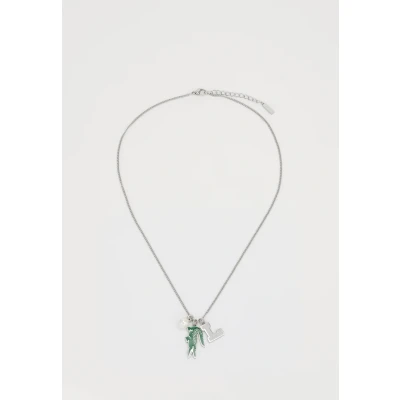Imagen de Lacoste Umpire Unisex Collar silvercoloured/green, Talla: One Size, Silver coloured/green