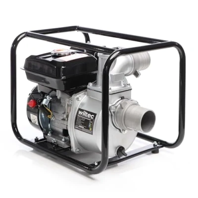 Imagen de Wiltec bomba de aguas residuales a gasolina 4kW agua caudal 48.000l/h toma 80mm (3&quot;)