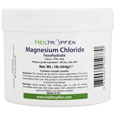 Imagen de 1 libras 454 g de polvo cloruro magnesio Hexahidrato cristal Heiltropfen®