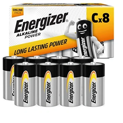 Imagen de Energizer Pilas Alcalinas C, Paquete de 8 Unidades