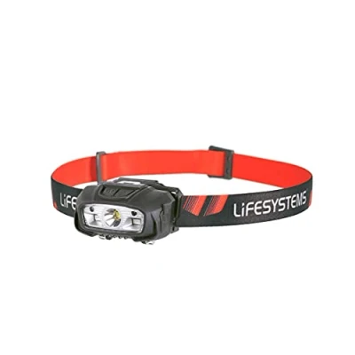 Imagen de Lifesystems Linterna frontal LED recargable de intensidad 220 lúmenes, resistente al agua, con ángulo haz ajustable