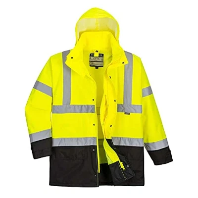 Imagen de Portwest Parka 5 En 1 Executive De Alta Visibilidad, Tamaño: 4XL, Color: Amarillo/Negro, S768YBR4XL