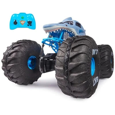 Imagen de Monster Jam, camión Monstruo Todoterreno Mega Megalodon Oficial por Control Remoto, Escala 1:6, Juguetes para niños y niñas a Partir de 4 años