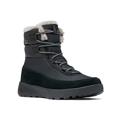 Imagen de Columbia SLOPESIDE PEAK LUXE botas de nieve impermeables Mujer , Verde (Curry x Black), 40 EU