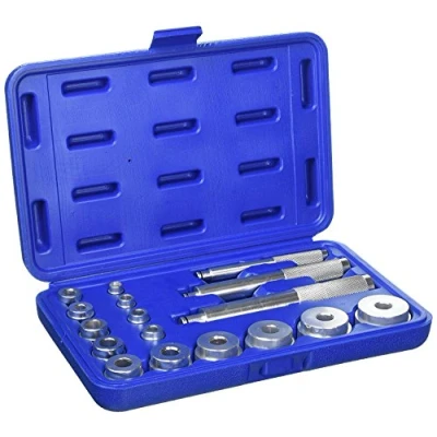 Imagen de Blue Spot Tools Kit de conductor 07901 Bearing Race and Seal, plateado, juego 17 piezas