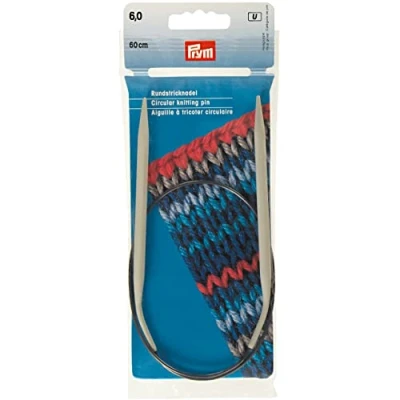 Imagen de Prym INOX Agujas circulares para tejer (6 mm, 6 mm), color gris