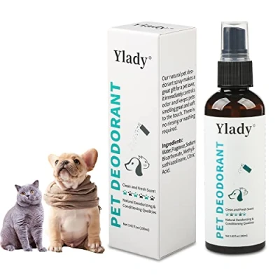 Imagen de 100ML Desodorante Spray Perros, Champú en seco para Perros Perfume Spray, Mascotas antiolor, Ambientador champu Y Gatos Limpieza eliminador olores Huelan Dulce Suave