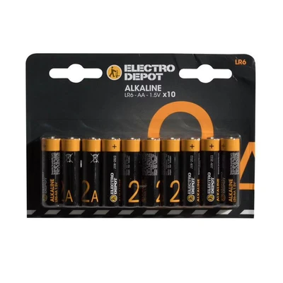 Imagen de Pack Pilas Electro Depot Alkaline Lr06 Aa X 10 Uds