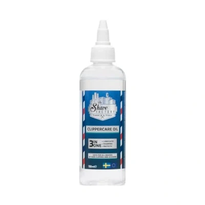 Imagen de The Shave Factory® Clipper Oil 3 en 1 150 ml Aceite para máquina Cuidado su cortadora de pelo
