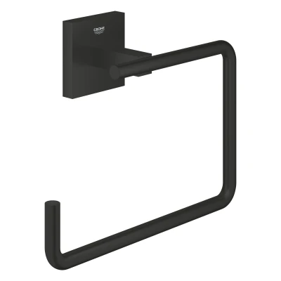 Imagen de GROHE Start Cube Quickfix Toallero de argolla, Negro Mate 409752430