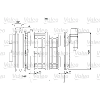 Imagen de Compresor, aire acondicionado VALEO 700854