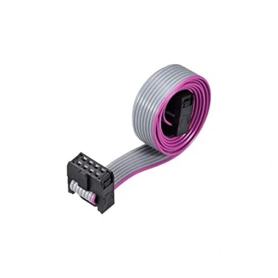 Imagen de N/A IDC Cable Plano para FC/FC (Conector A Tipo de 8 Pines, 2,54 mm, 50 cm), Color Gris
