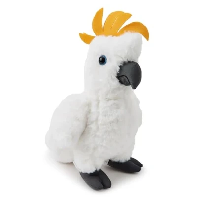 Imagen de Zappi Co Peluche de Cacatúa (26cm) Alegre, Suave Peluche, Ecológico, Ilumina la Colección los Niños, Hecho con Material 100% Reciclado