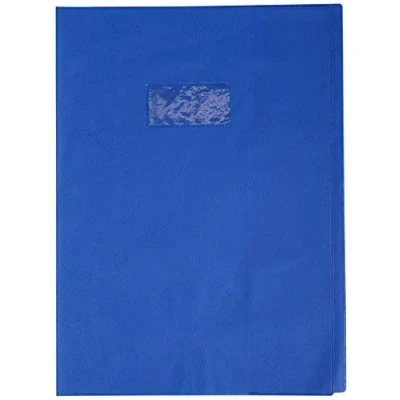 Imagen de Clairefontaine 72402C Funda protectora para libro de ejercicios (PVC, tamaño A4+ (240 x 320 mm), color azul Victoria
