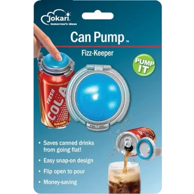 Imagen de JOKARI Fizz Keeper Can Pump and Pour, Assorted Colors, by