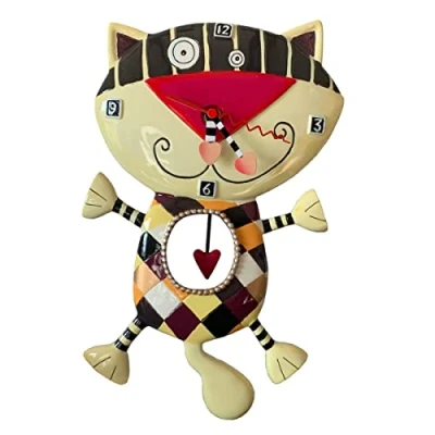 Imagen de Allen Designs, Reloj para colgar con forma de gato, Enesco