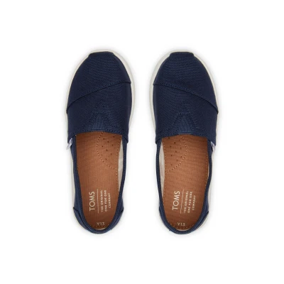 Imagen de TOMS ALPARGATA CORE, Mocasines Planos Unisex Niños, Azul (Azul Marino), 37 EU