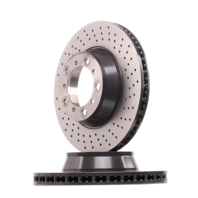Imagen de BREMBO COATED DISC LINE 09.C878.11 Disco de freno 330 28 5 perforado/ventil. int. revestido altamente carbonizado con tornillos PORSCHE: 911 Coupé