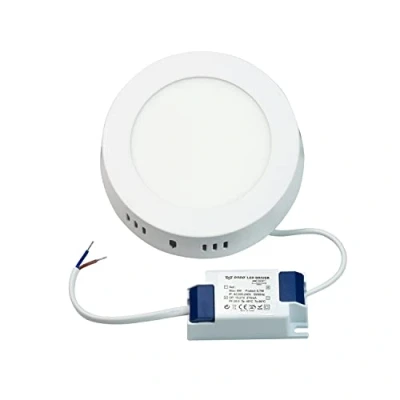 Imagen de Popp® Plafon LED circular PRO superficie para techo y pared IP20 LUMILEDS No Flicker aluminio Blanco (7W, Luz neutra 4000K)