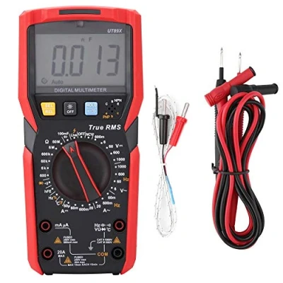Imagen de UT89X / UT89XD NVC Medidor Digital de Voltaje, Probador con Pruebas Temperatura (Rojo y Gris)(UT89X)