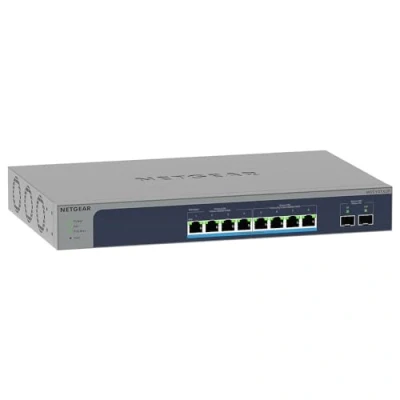 Imagen de NETGEAR Switch de 10 puertos GB MS510TXUP MultiGigabit Ultra60 PoE Plus 8x PoE++ a 295 W 2x Gigabit SFP+ Montaje en sobremesa o bastidor, y protección ProSAFE por vida