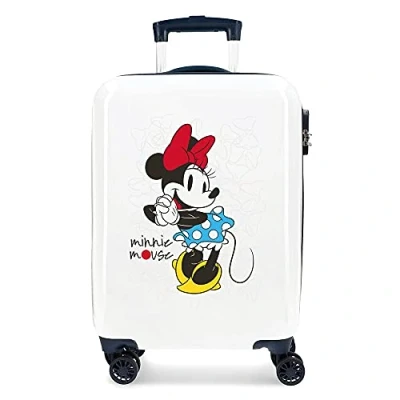 Imagen de Disney Minnie Magic Maleta de cabina Blanco 37x55x20 cms Rígida ABS Cierre combinación 33L 2,8Kgs 4 Ruedas Dobles Equipaje Mano