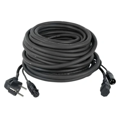 Imagen de DAP Audio FP08 Cable Schuko/IEC Hembra XLR Macho/Hembra de 15 Metros