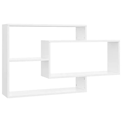 Imagen de vidaXL Estantes de Pared Contrachapada Mobiliario Decoración Ideal Elegante Práctico Versátil Atractivo Robusto Duradero Resistente Blanco 104x20x58,5
