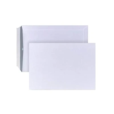 Imagen de Posthorn B5 Bolsas de correo sin ventana (500 unidades), color blanco, con impresión interior gris para privacidad, 250 x 176 mm, 90 g/m²