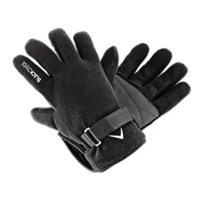 Imagen de Black Crevice guantes de polar para adultos I esquí transpirables unisex invierno 100% poliéster nieve con correas velcro ajustables