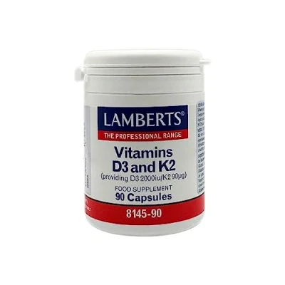 Imagen de Lamberts Vitamina D3 2000ui + K2 90ug 90 Cápsulas