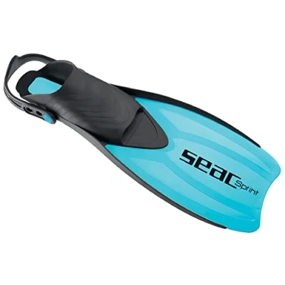 Imagen de SEAC Sprint, Aletas de Snorkel Ajustables con cinturón elástico, para Hombres, Mujeres y niños