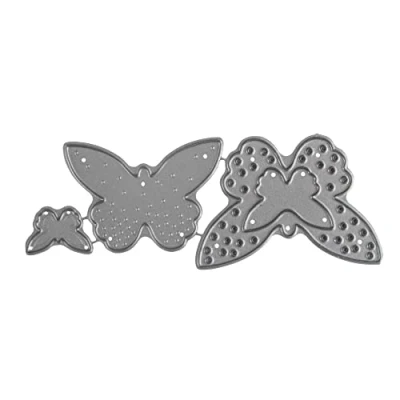 Imagen de Rayher Juego de Plantillas para troquelar, diseño Mariposas, Acero, incoloro, 1,2 3,4cm x 1,3 5cm