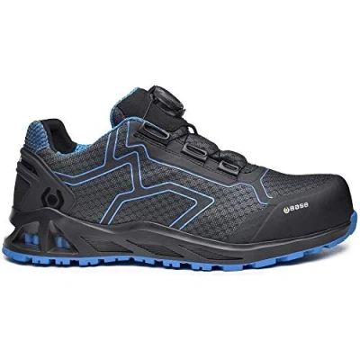 Imagen de BASE, K Trek, zapato de seguridad, Kaptiv, BOA® System, color gris y azul, S1P HRO SRC, talla 46
