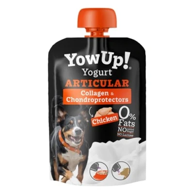 Imagen de Yowup! Yogurt Articular para Perros con Colágeno, Glucosamina y Condroitina 115GR sin lactosa, azúcares Grasas Snacks Naturales (Pack 10 Unidades)