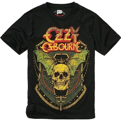 Imagen de Brandit OZZY Skull Camiseta estampada, Hombre, Talla: Medium, Black