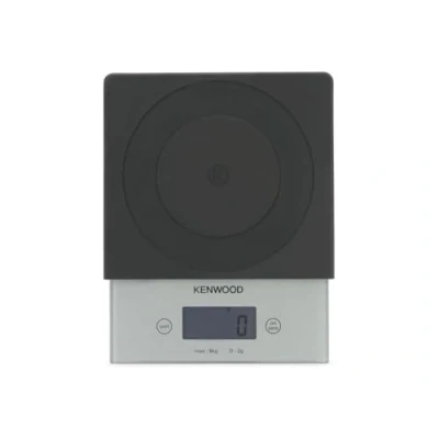 Imagen de Kenwood AT850B Báscula Electrónica Compatible Con Robots De Cocina Chef, Major Y Kmix, 8 Kilos, Vidrio, Gris