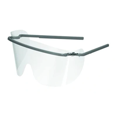 Imagen de Durable Visor de protección ocular hecho película cristalina, Made in DE, 25 unidades, azul oscuro, 343507 con láminas repuesto