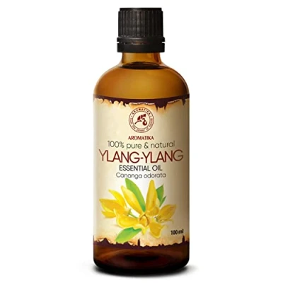 Imagen de Aceite Esencial de Ylang 100ml Cananga Odorata Aromaterapia 100% Puro para Piel y Cabello Cosméticos Difusores Velas Caseras