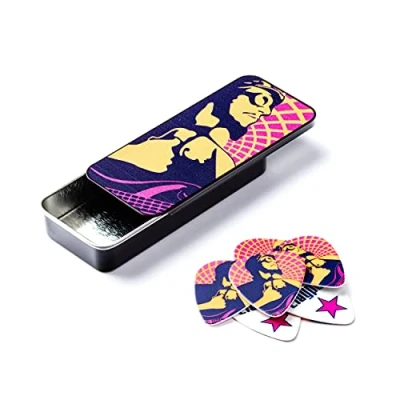 Imagen de JIM DUNLOP Púas Les Claypool Pick, Caja en Metal de 6, medium, Multicolor