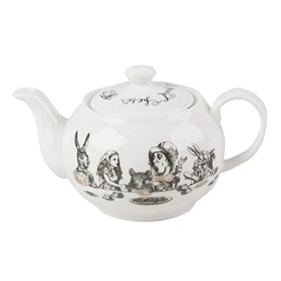 Imagen de Victoria &amp; Albert Alicia en el País de las Maravillas Mini Tetera Caja Regalo, 450ml, Blanco