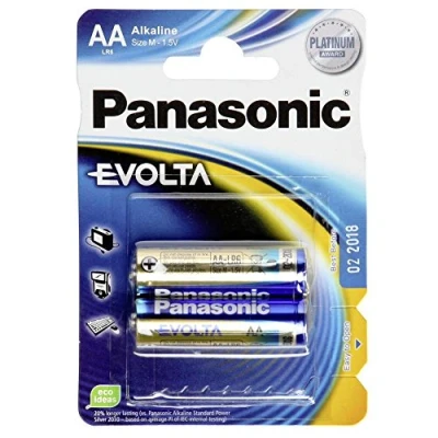 Imagen de Panasonic Evolta AA LR6EGE/2BP Pilas alcalinas, 1,5 V, 2 unidades, color azul