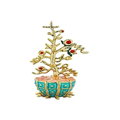 Imagen de Alessi L&#039;Albero del Bene MJ16 17 Adorno de diseño en Porcelana y Resina Dorada, Decorado a Mano
