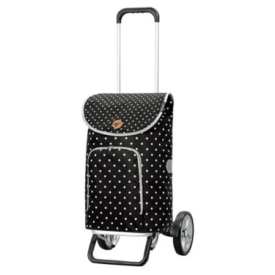 Imagen de Andersen Carro de Compra ALU Star Altura Ajustable con Rueda Ø 20cm y 41 litros Bolsa Ole Negro