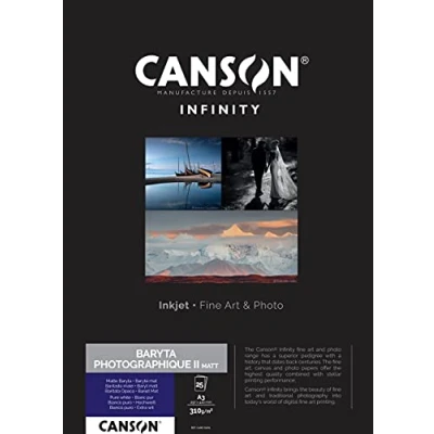 Imagen de Canson Infinity Baryta Matt Mate 310g Caja A3 25H